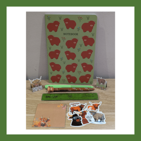 Highland Cow Stationery Bundle