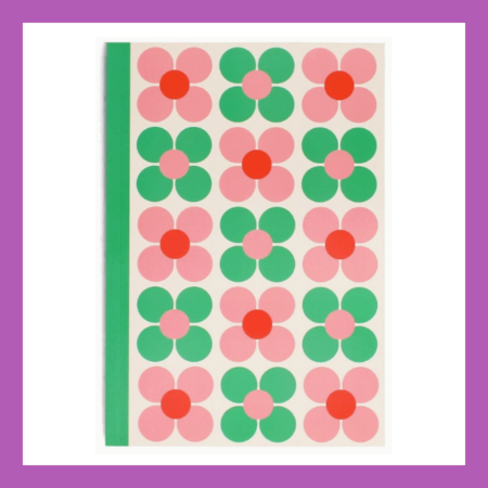 Pink & Green Daisy Notebook