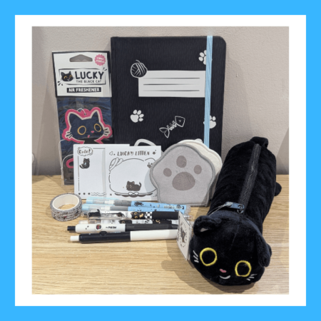 Lucky the Black Cat Stationery Bundle